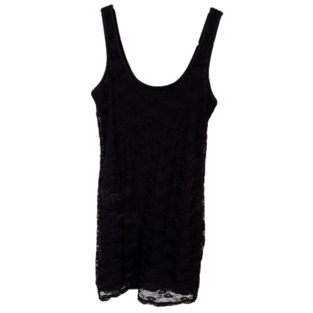Black Lace Sleeveless Dress women Sz. Small